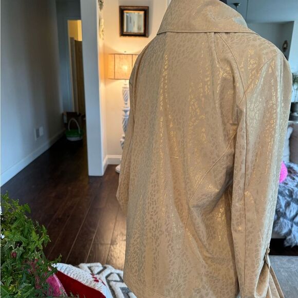 Laura Ashley, Gold, zip up jacket size small - Picture 4 of 6